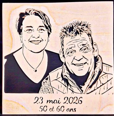 150€ Portrait Le PhéniCs en dentelle